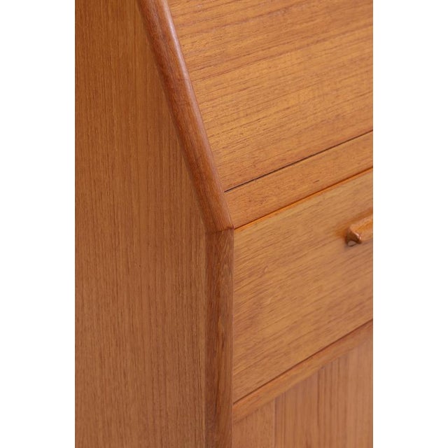Mid-Century Danish Secretary in Teak by Bernhard Petersen For Sale - Image 16 of 18