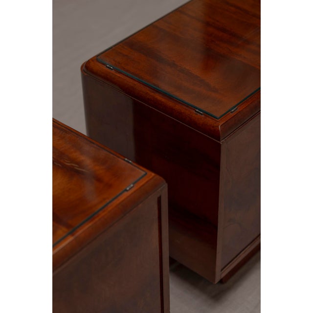 Vintage Art Deco Burl Wood Side Tables, 1930s, Set of 2 For Sale - Image 4 of 14