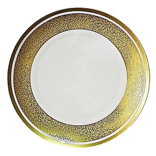 Bavarian Gilt Porcelain Serving Charger For Sale