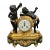 French Early 20th Century Ormolu & Marble Cherub Mantel Clock For Sale