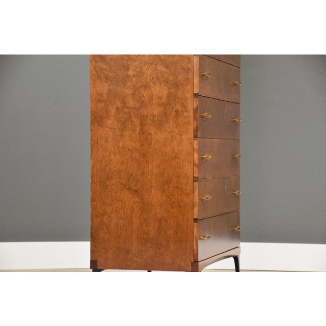 Wood 1960s Refinished Heywood Wakefield Contessa Armoire Dresser For Sale - Image 7 of 13