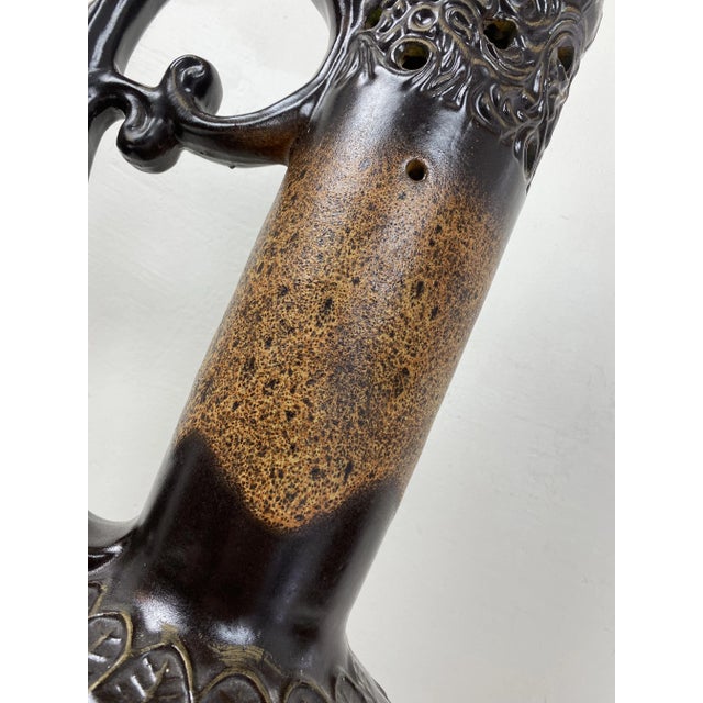 1970s Mid-Century Fat Lava Ceramic Floor Lamp, Germany, 1970s For Sale - Image 5 of 13