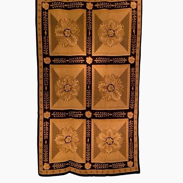 Late 20th Century Vintage Neoclassical Needlepoint Tapestry 36 X 60 For Sale - Image 5 of 5