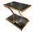 Maitland - Smith Vintage Hollywood Regency Gilt Metal and Faux Black Marble Side Tables by Maitland Smith, a Pair For Sale - Image 4 of 6