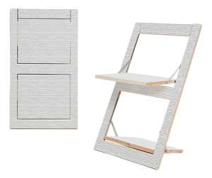 Folding Chair in Watercolor Stripes by Kind of Style