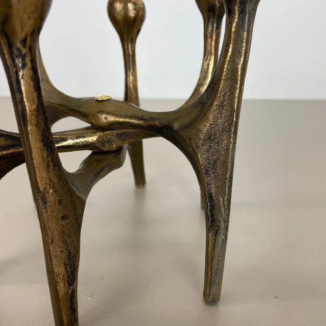 Mid-Century German Brutalist Candleholder in Bronze from Michael Harjes, 1960s For Sale - Image 13 of 18
