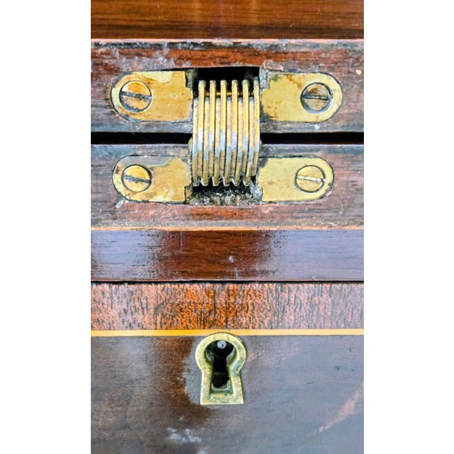 Federal Style Maddox Mahogany Secretary Desk – Tambour Doors, Jamestown Ny For Sale - Image 10 of 13