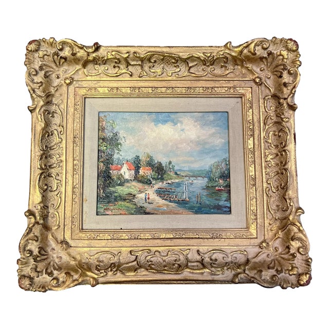1970’s Original Impressionist Landscape Painting For Sale