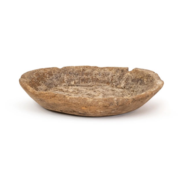 Gray Antique Turkish Burled Wood Root Bowl For Sale - Image 8 of 11