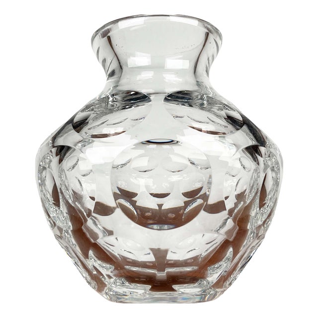 Mid-Century Modern German Vase in Lead Crystal Glass, 1960s For Sale