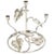 Silver Silver Plate Floral Leaf Candle Stick Holder, Four Candles For Sale - Image 8 of 8