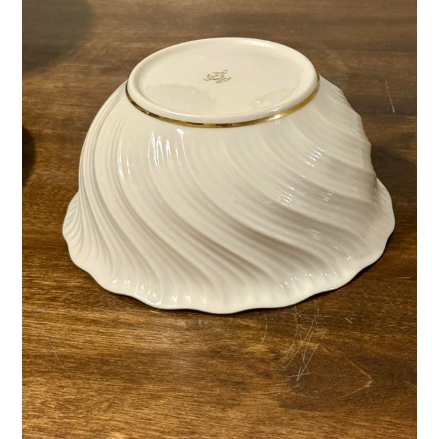 Late 20th Century Lenox Richmond Collection Swirled Bowl For Sale - Image 12 of 12