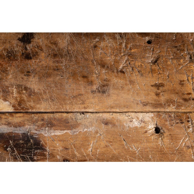 Primitive Pine Trestle Work Bench For Sale - Image 10 of 12