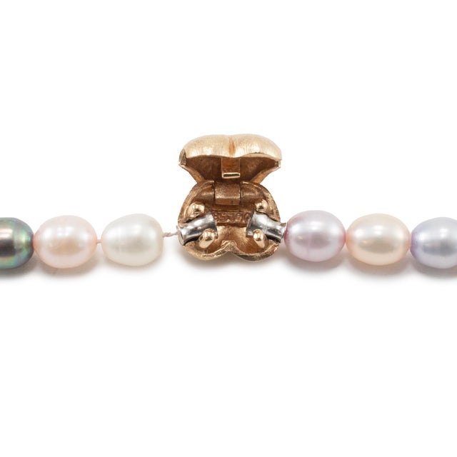 Early 21st Century Ole Lynggaard 14k Yellow Gold Pearl Bead Collier Necklace For Sale - Image 5 of 8