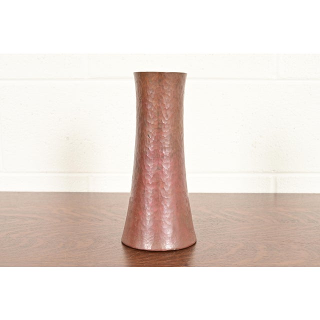 Ramon Ramirez Arts & Crafts Hammered Copper Vase For Sale - Image 13 of 13