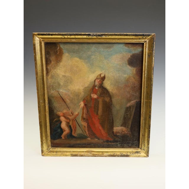 Figurative Composition, 18th Century, Oil Painting on Canvas, Framed, Set of 2 For Sale - Image 3 of 18