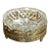 Crystal / Brass Filigree 1950s Ashtray For Sale