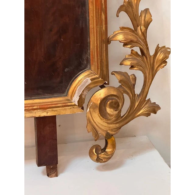 18th Century Large, Fine 18th C. Carved Gilt Italian Baroque Mirror For Sale - Image 5 of 8