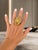1970s Italian Modernist 18k Gold Openwork Spiral Statement Ring, Size 6 For Sale - Image 14 of 15