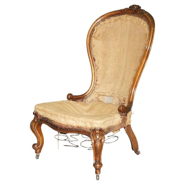 Antique Victorian Medallion Back Chair For Sale - Image 17 of 17