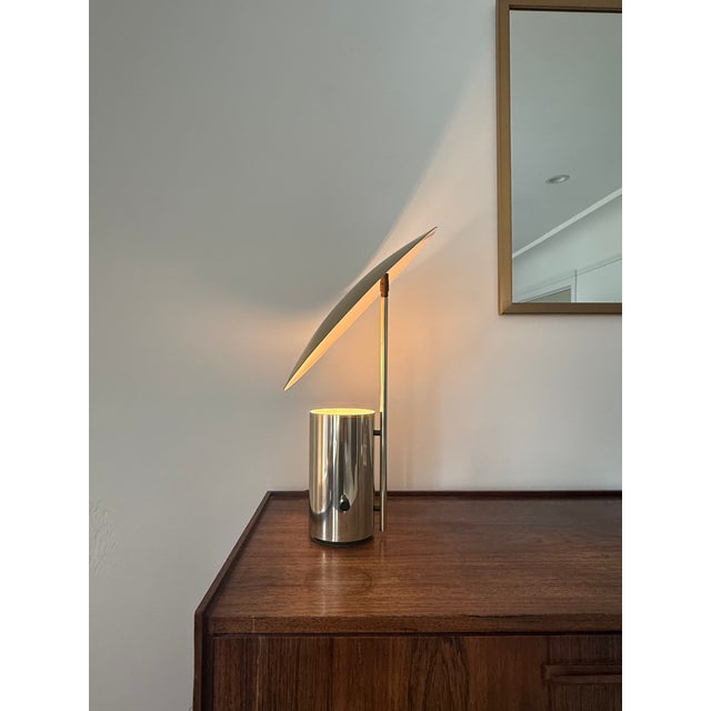 Koch & Lowy 1970s Mid-Century Modern George Nelson, Half Nelson Lamp For Sale - Image 4 of 11