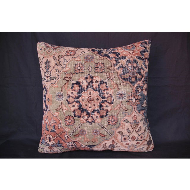 Here i am listing a 100% Handmade double knotted rug pillow cover, made from Vintage rug This’s a modern design and...