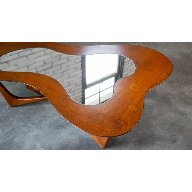 Mid Century Erno Fabry Biomorphic Walnut Coffee Table, C. 1950s For Sale - Image 17 of 18