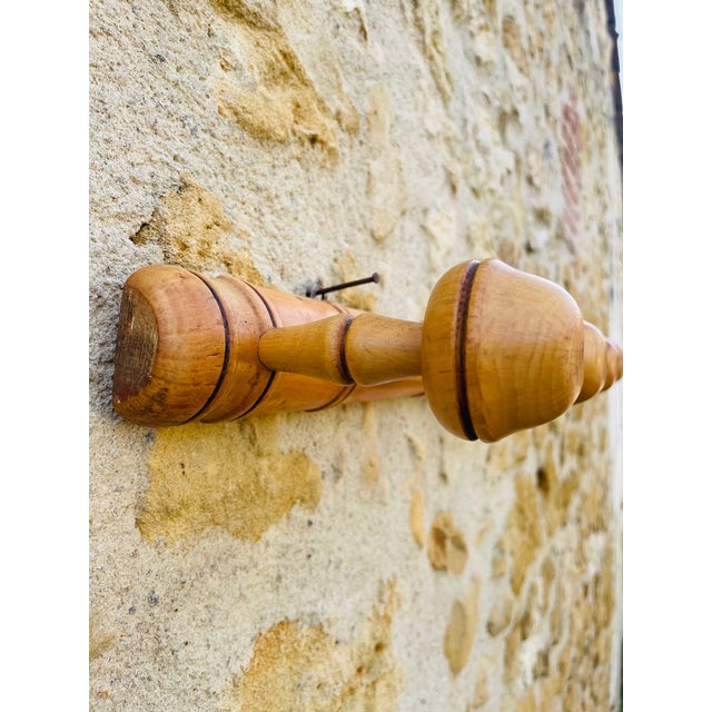 1960s Mid-Century Faux Bamboo Wall Mount Coat Rack, 1950s For Sale - Image 5 of 18