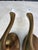 Modern Brass Candelabra Wall Sconce Pair For Sale - Image 4 of 7
