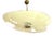 Pale Yellow Asymmetrical Cup-Shaped Pendant Light, 1960s For Sale
