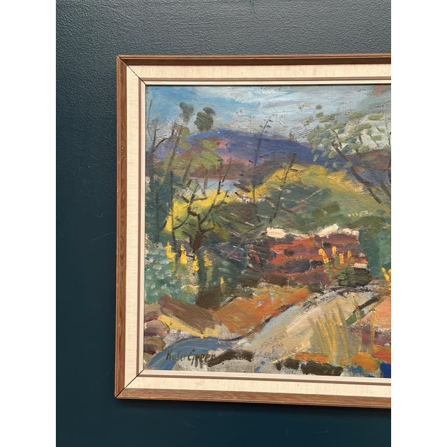 Kulo Green, Landskap, 1960s, Oil on Panel For Sale - Image 13 of 18