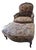Vintage Henredon Louis XV Bergere Chair & Ottoman For Sale