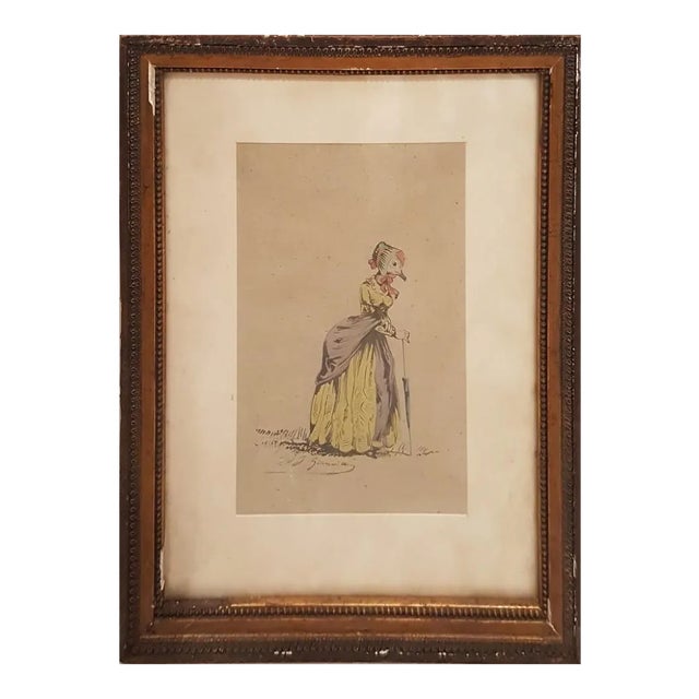 Original Drawing from Scènes de la vie privée et publique des animaux 1845 For Sale
