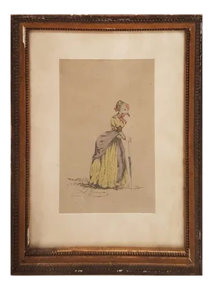 Original Drawing from Scènes de la vie privée et publique des animaux 1845