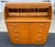 A mid-century modern teak(?) roll top cylinder desk. I believe this was made in Sweden but I could not find a label. Desk...
