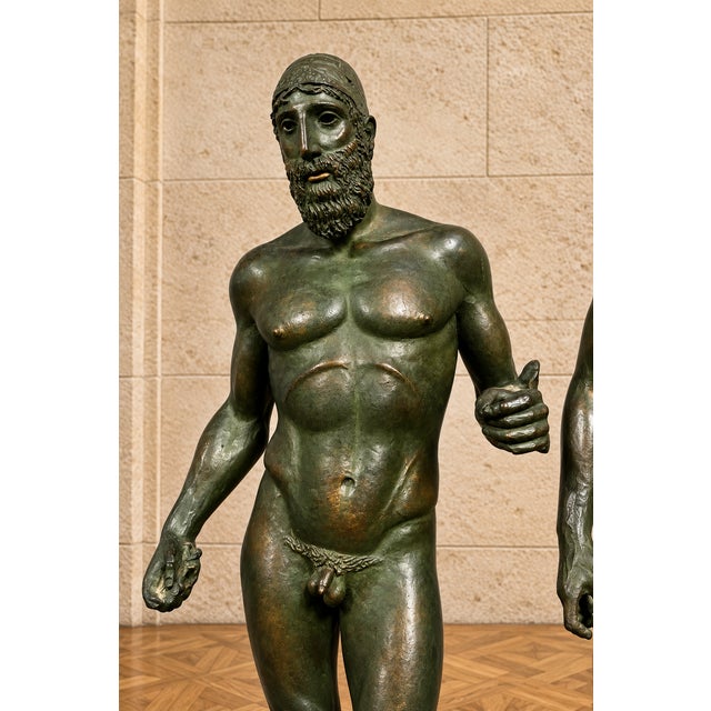 Bronze Nude Warriors of Riace Sculptures, 1970s, Set of 2 For Sale - Image 4 of 5