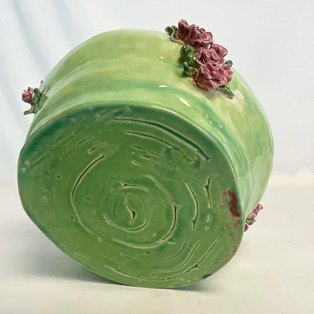 1960s Mid-Century Americana Folk Art Hand Formed Ceramic Planter. For Sale - Image 9 of 12