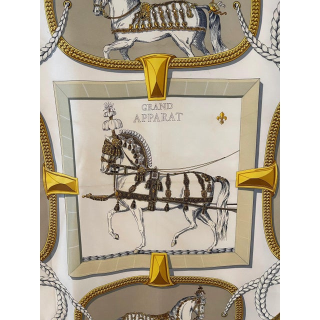 Hermès Grand Apparat Foulard En Soie 1962 Eiffel Jacques For Sale - Image 9 of 9