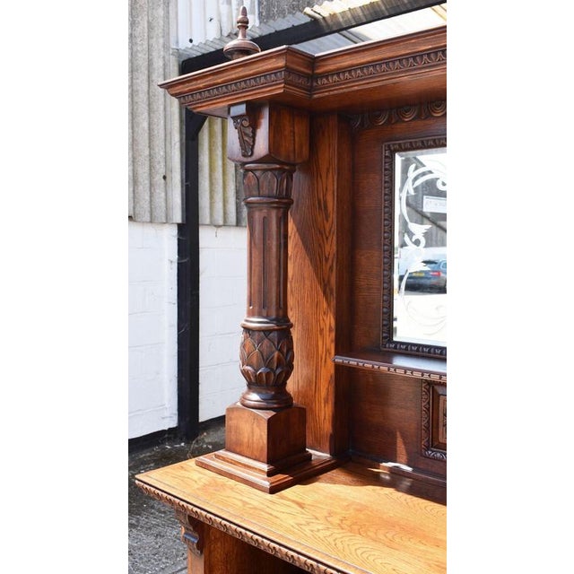 Victorian Carved Oak Front and Back Bar, 1980 For Sale - Image 12 of 18