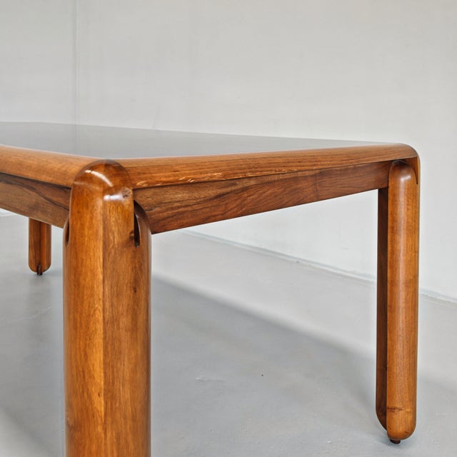 Brown Model 781 Rectangular Table in Wood by Vico Magistretti for Cassina, 1970s For Sale - Image 8 of 18