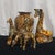 Hollywood Regency ​Vintage La Vie 4-Piece Safari Print Ceramic Ensemble – Vase & Giraffe Trio For Sale - Image 3 of 11