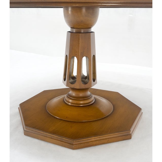 Very Fine Mid Century Modern 36" Round Rosewood Banded Top Coffee Table MINT For Sale - Image 10 of 13