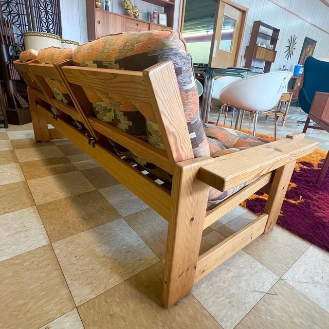Swedese Mobler Swedish Pine 3-Seater Sofa by Yngve Ekström, Swedese For Sale - Image 4 of 6