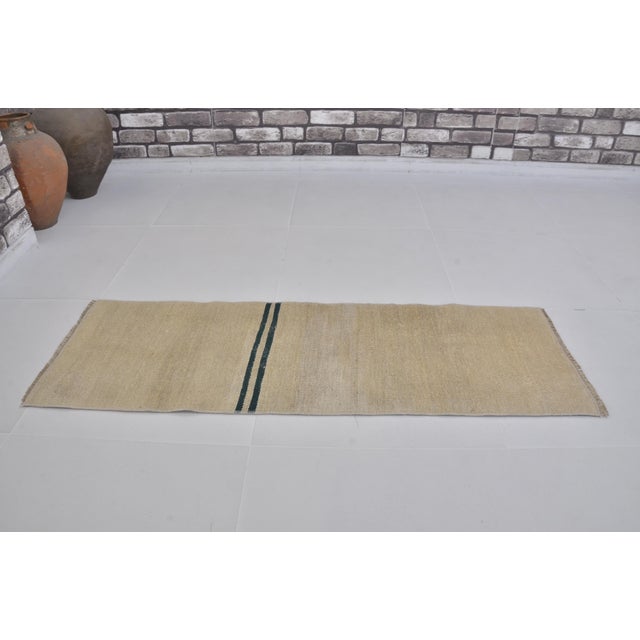 Vintage Anatolian White Hmep Rug For Sale - Image 4 of 10