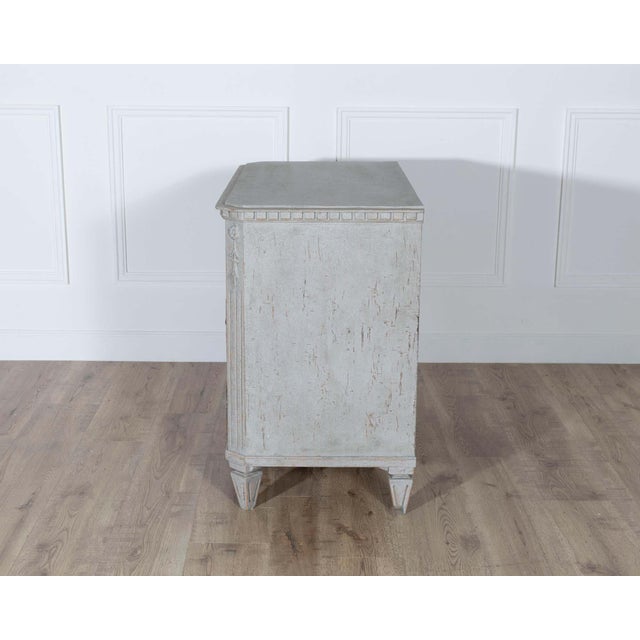 Pair of 19th Century Swedish Gustavian Painted Chests of Drawers For Sale - Image 16 of 16