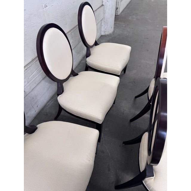Barbara Barry for Baker Furniture Oval X Dining Chairs, Set of 10 For Sale In San Francisco - Image 6 of 12