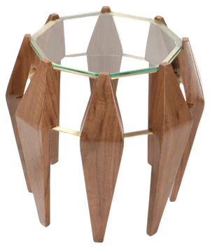Medium Na Pali Walnut Side Table by InsidherLand