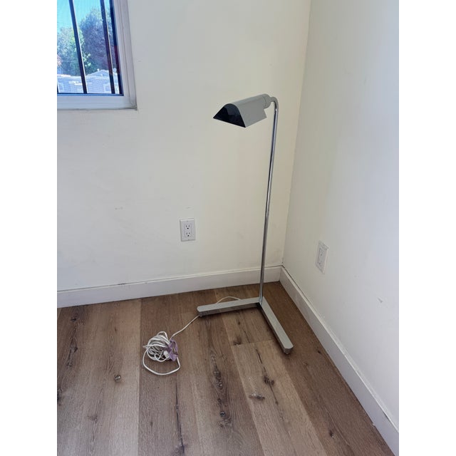 2000 - 2009 Vintage 1970s Casella Lighting Chrome Adjustable Floor Lamp — Signed San Francisco For Sale - Image 5 of 10
