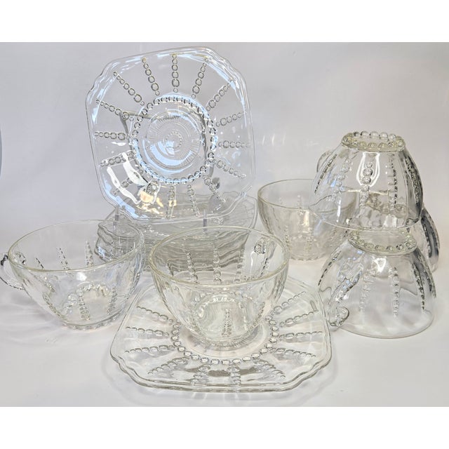 Vintage Coastal Starburst Teaset- Set of Twelve For Sale - Image 15 of 16