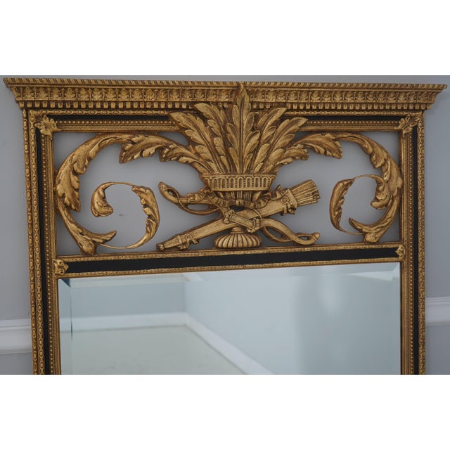 Traditional Friedman Brothers Large Gold Frame Regency Mirror For Sale - Image 3 of 12